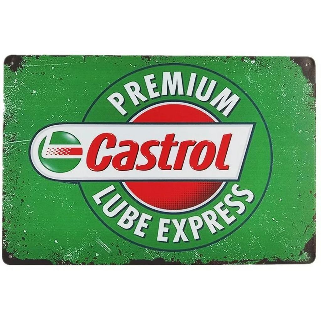 Motor Oil Gas Metal Signs Esso STP Wall Art Poster Plaque Vintage Iron Painting Decoration for Man Cave Cafe Garage Club Bar
