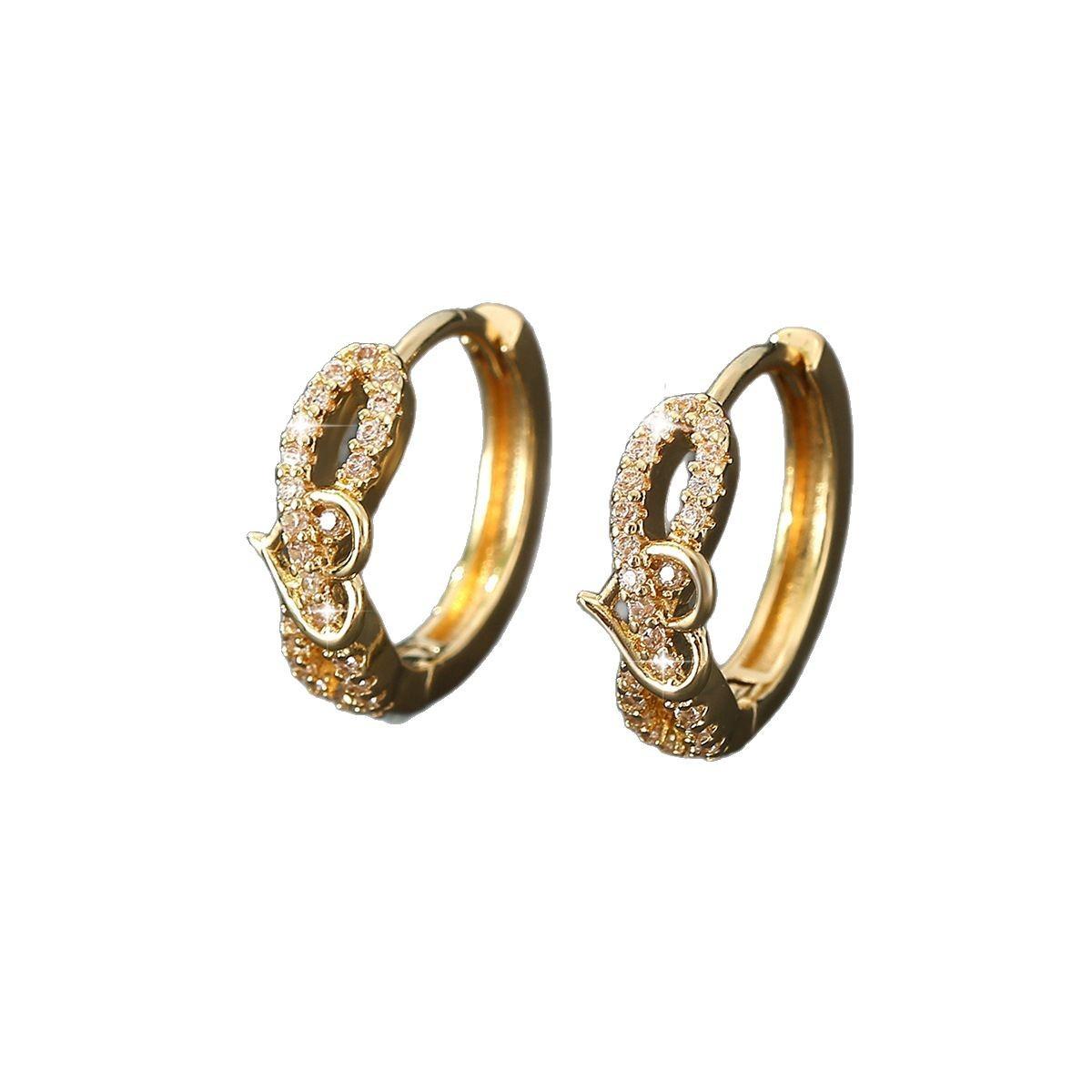 

Модный темперамент, заботливый темперамент с застежкой-клипсой для уха, ощущение высокого класса, нишевое чувство дизайна, серьга женская золотой