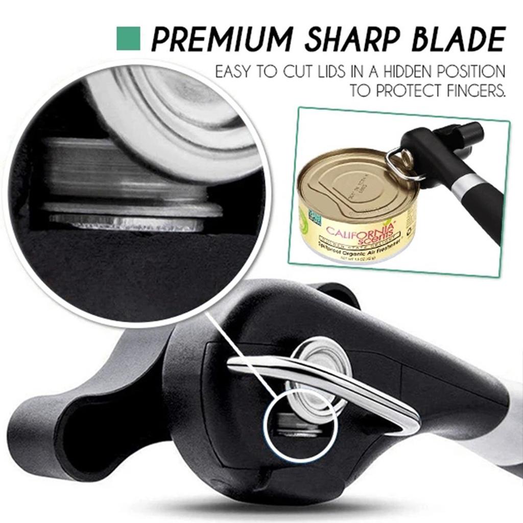 Sicherer Schnitt Edelstahl Ergonomischer Dosenöffner Manuell Glatter Rand Handdosenöffner Perfekt Für Hobbyköche Kreativer Baröffner
