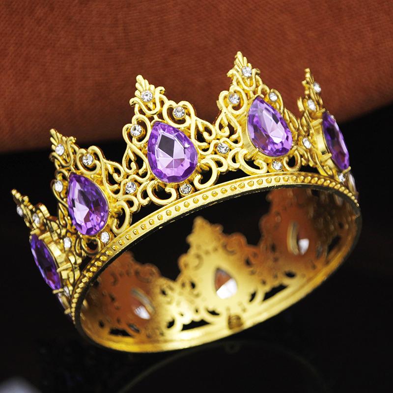 Luxury Water Drop Small Tiaras and Crowns for Girls Party Prom Cake Topper Crown Diadem Little Tiara Jewelry Flowers Ornaments