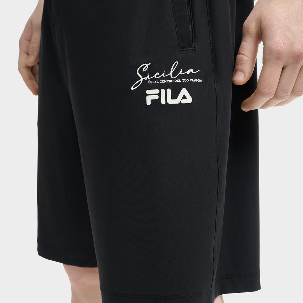 New FILA Lifestyle Casual Shorts Men's Jet Black F11M528602FBK