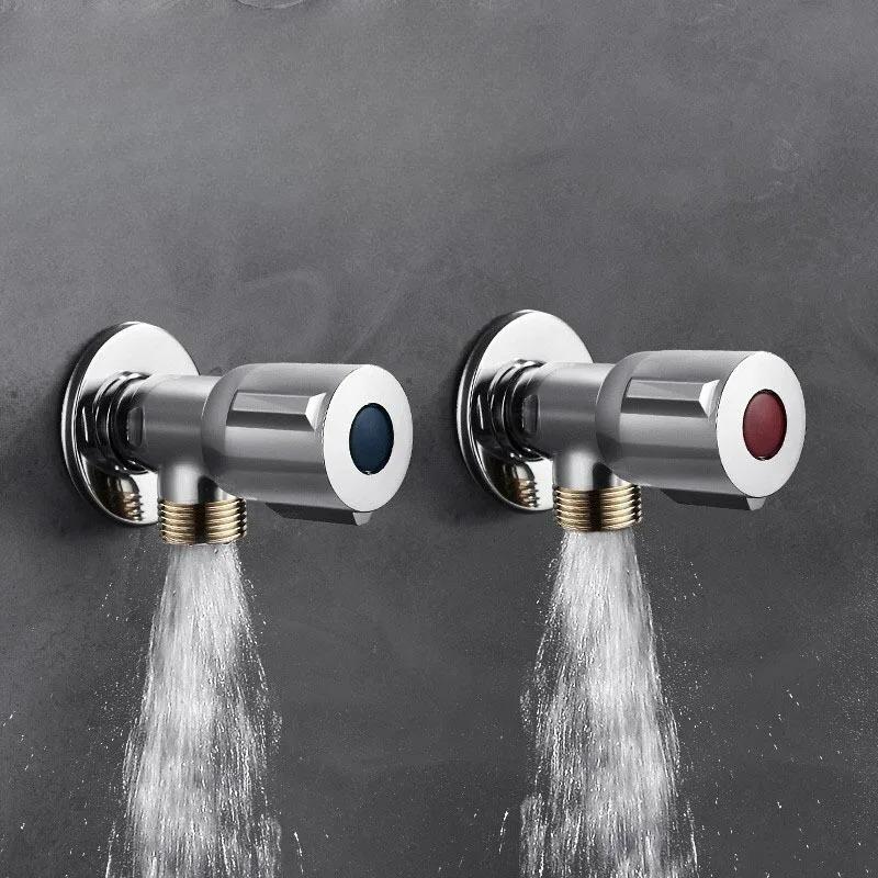 For Bathroom Kitchen Toilet Sink 1/2 Copper Angle Stop Valve Hot and Cold Water Stop Valve High Quality Quick Open Faucet Valve