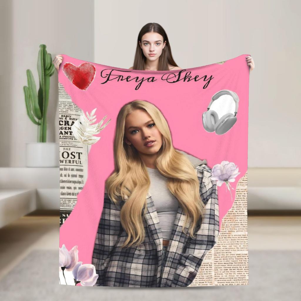 Freya Skye Singer Tour 2026 Blanket Super Soft Warm Throw Blankets for Living Room 50x60 Inches Multiple Sizes Bedspread