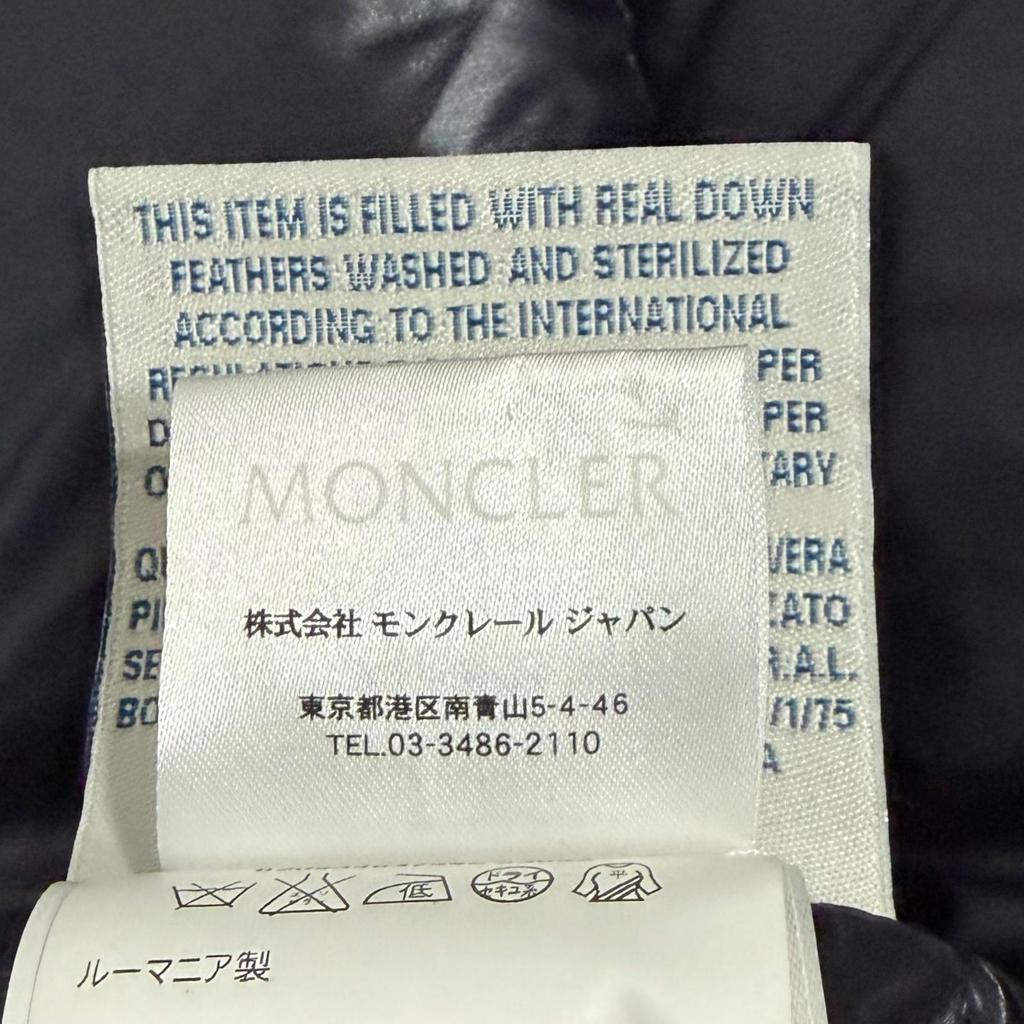 Used MONCLERDown Jacket Black Nylon Women