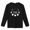 It S Just A Phase Moon Lunar Space Astronaut Astronomy Mens T Shirt Black Medium Vintage Washed Homme Comfortable Stretched