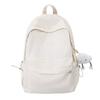 Schoolbagins Solid Color Casual Versatile Junior High School Student Large Capacity Backpack 1011 New Korean Edition College Style Backpack
