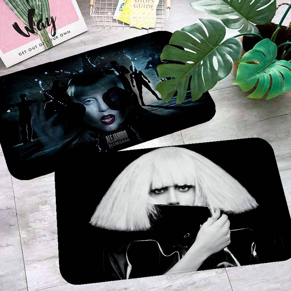 Classic Singer L-LadyGaga Entrance Door Mat Nordic Style Home Doormat Bathroom-Toilet Mats Bedroom Hotel Decor Mat