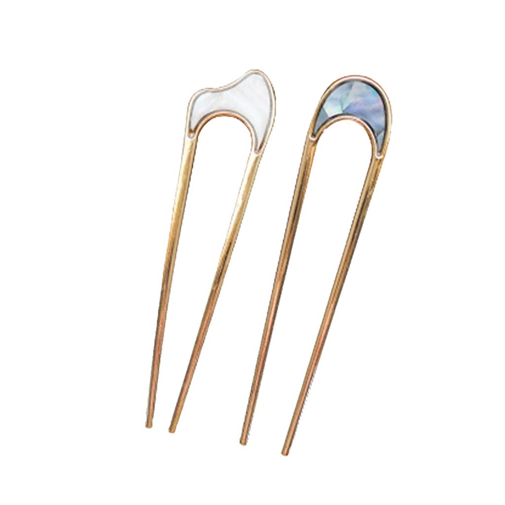 2pcs Metal Hair Accessory for Hairstyle Fixes Barrette Chignon Hairpins Long Hair Accessory Hairstyling Accessories