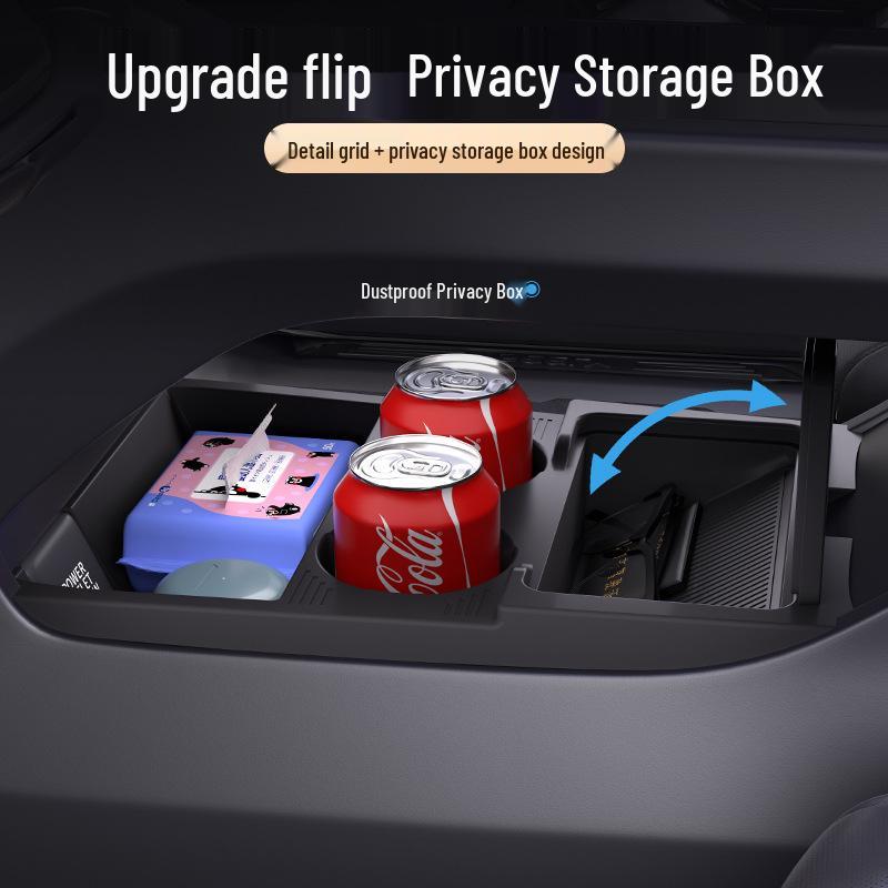 Haoyue L Center Console Silicone Storage & Glasses Holder for 25 Models