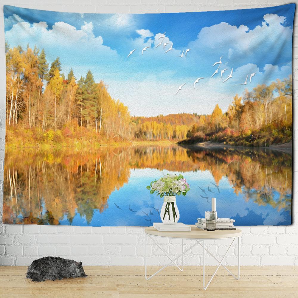 

Пейзаж, пляжная картина на окне, гобелен, настенный 3d принт, бохо, тропический хиппи, тапиз, домашний декор 320x182cm