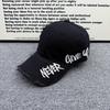 NEVER embroidered ripped baseball cap men's American retro old soft top cap street trend versatile hat