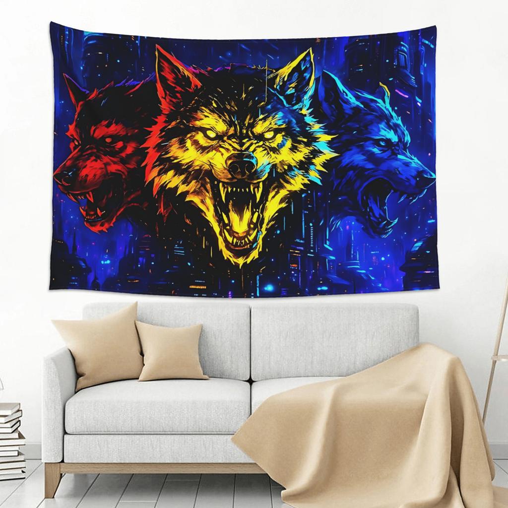 Cool WOLF Tapestry Room decoration Home Decoration Tapestry Decor Accessories Cute Room Decor