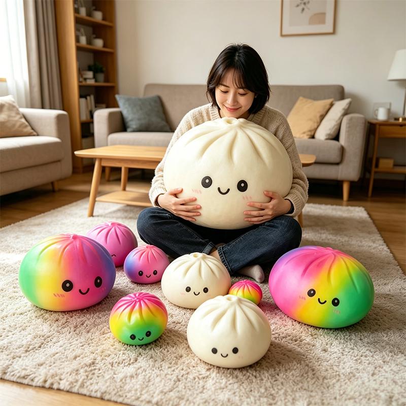 Oversized Dumpling Squishy Pinch Slow Rebound Soft Slow Recovery Office Home Decor Asmr Decompression Pressure Ball Perfect Gift