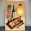 Ninja Wall Scroll Japanese Art Poster, Home Decor for Kitchen Restaurant Office