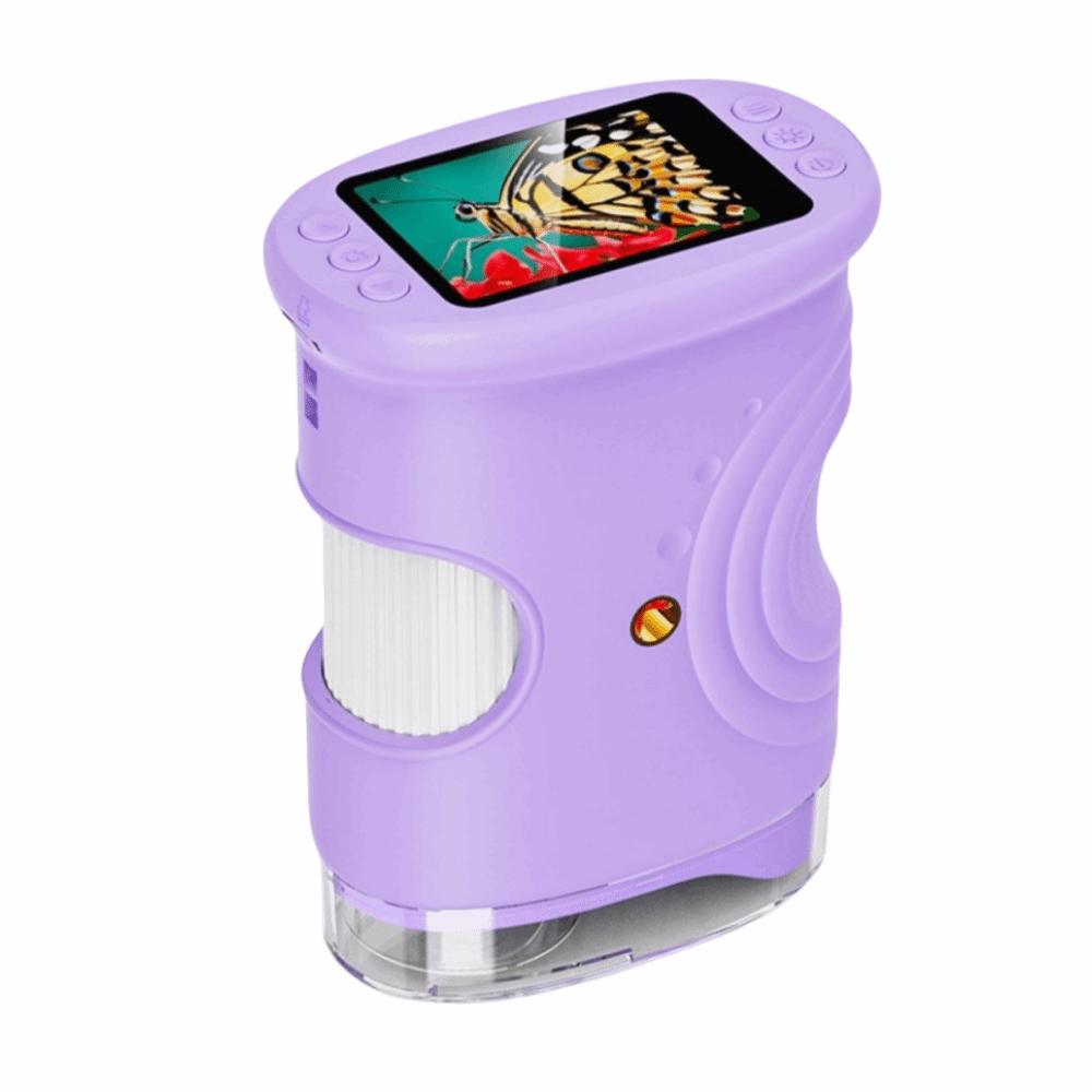Portable Handheld Digital Microscope HD Mini Microscope Handheld Magnifying Glass for Children