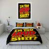 Bold text graphic design. Bedding sets Duvet cover sets Duvet covers Pillowcases(1* Duvet Cover 2* Pillowcases without duvet insert)
