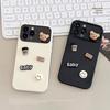 Three Dimensional Bear Suitable for Apple 13 ProMax Mobile Phone Case Iphone15 Matte 14 All Inclusive 1116 Trendy and Cool