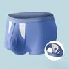 Boxer Underwear Men High Elastic Breathable Holes 3D Cutting Shorts Briefs Solid Color 3D U-Convex Panties Daily Wear
