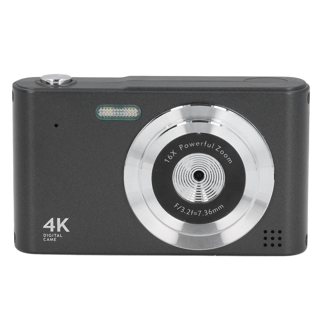 HD Digitalkamera Vintage 4K 2,4 Zoll 48MP 16x Zoom Verwacklungsschutz für Fotografie Videoaufnahme Reise