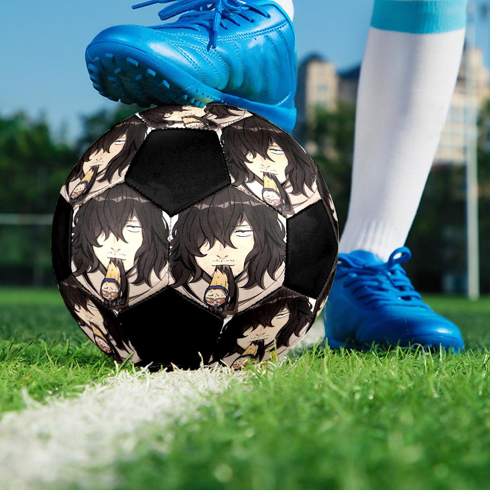 Soccer Ball Colorful Machine Stitched PVC Size 5 Team Training Competition Ready Durable High-Bounce Cool Sports Gift