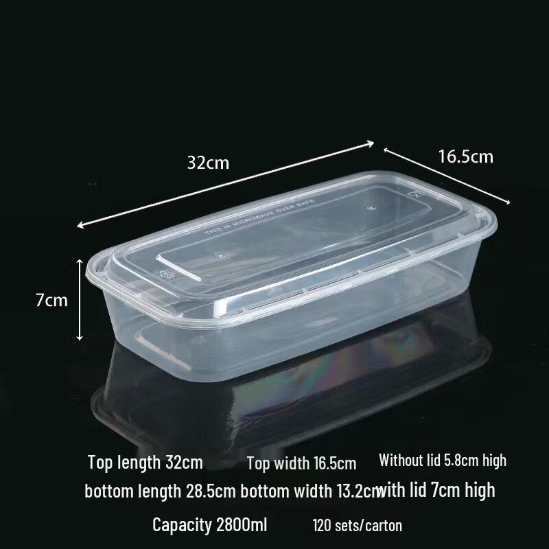 

Disposable Rectangular Takeaway Food Container