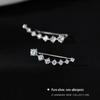 Elegant High-End Cross Ear Cuffs: Stylish Long Ear Studs for a Unique Look with Seven Wearable Styles