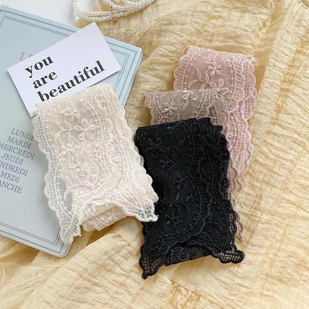 Elegant Lace Scarf Floral Neckerchief Summer Headband for Women