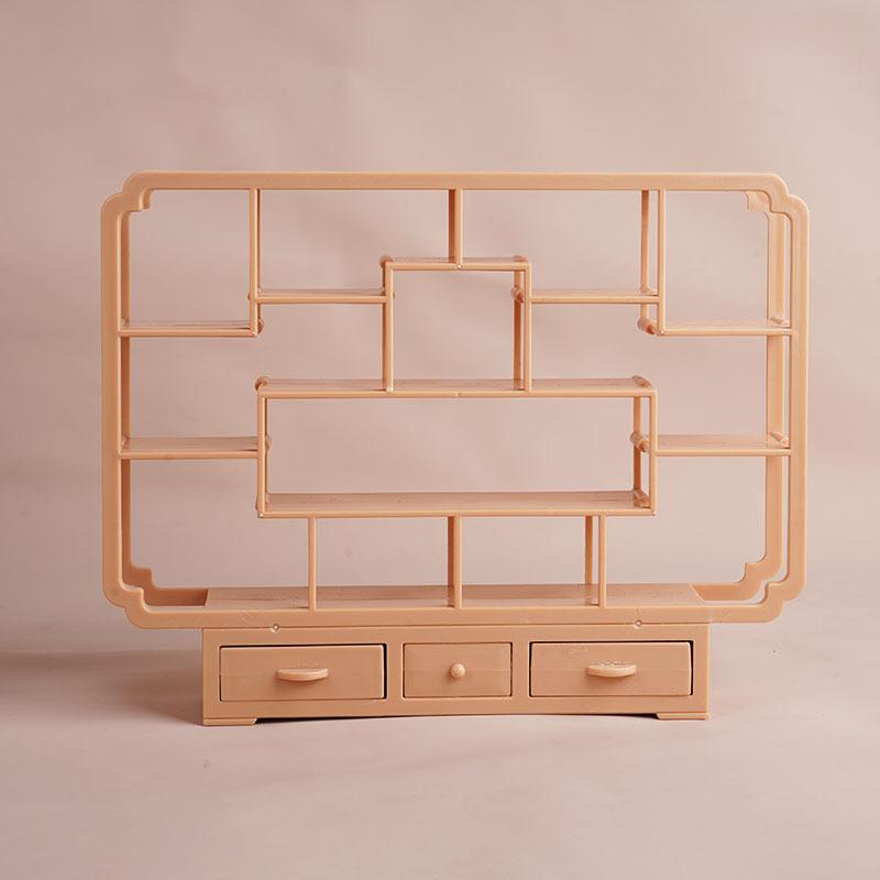 Simulation Retro Mini Bogu Frame Vase Playing House Doll House Children'S Miniature Model Ornament Toy