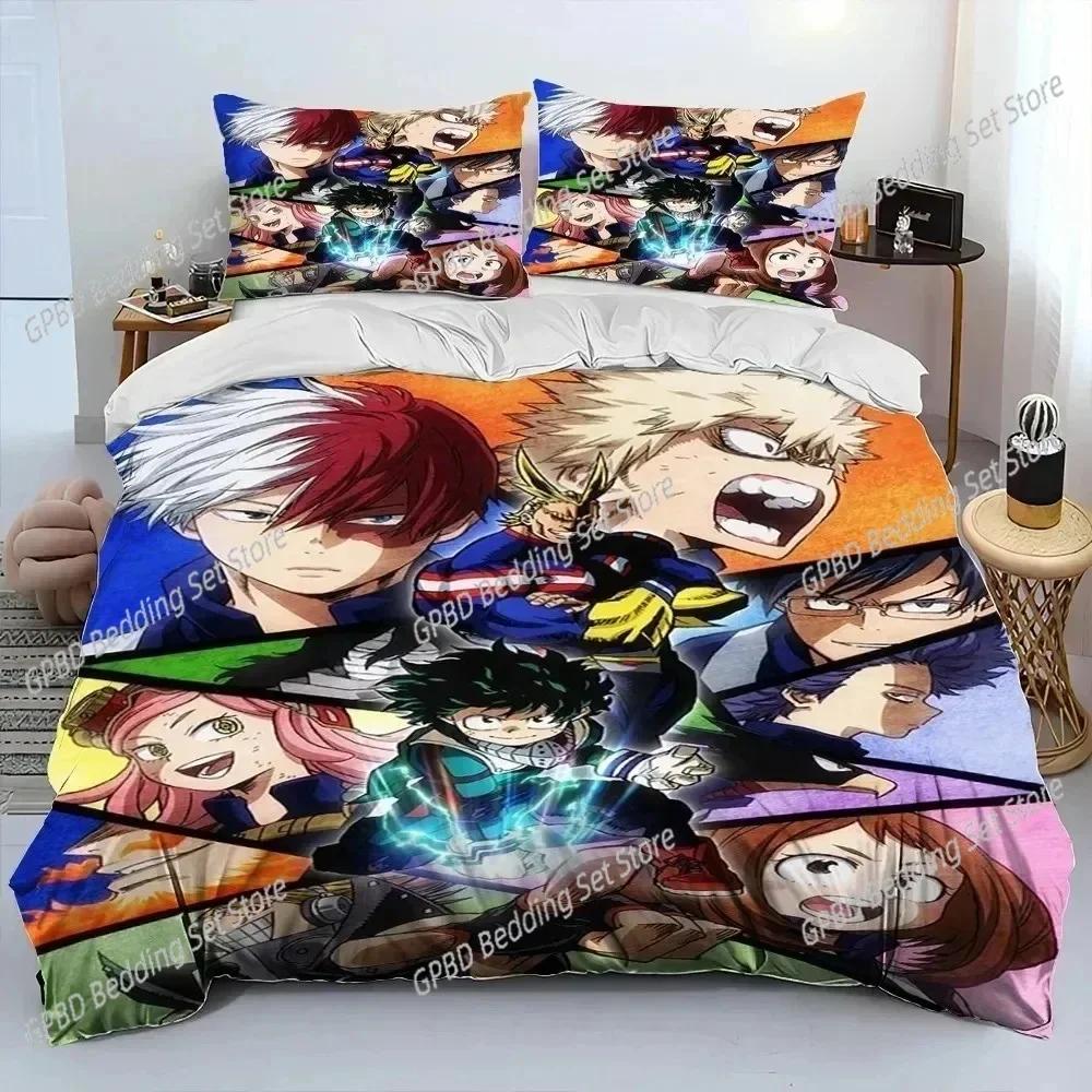 3D Print Anime My Hero Academia Izuku Deku 3D Duvet Cover Bedding Set Comforter Linen Pillowcases Home Decor Single King Queen