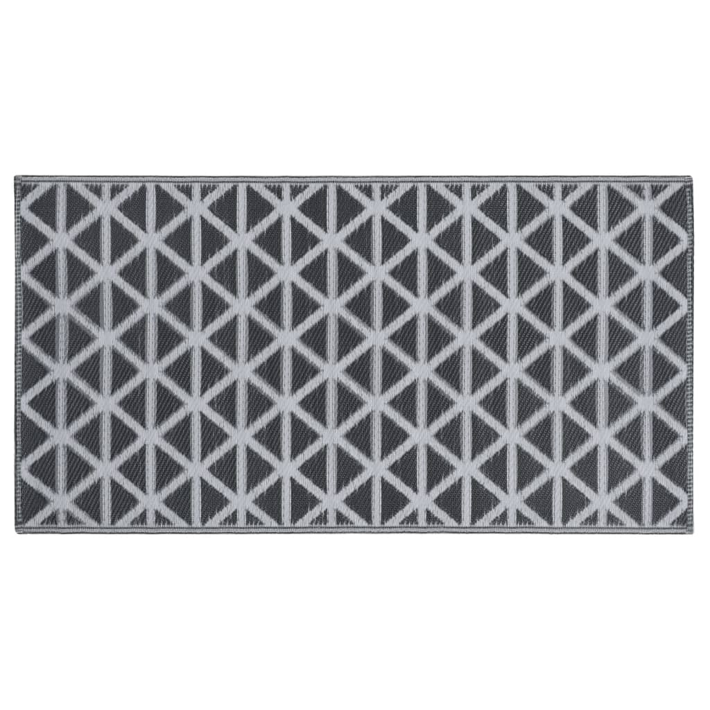 Outdoor Rug ARAKIL Black 160x230 cm PP