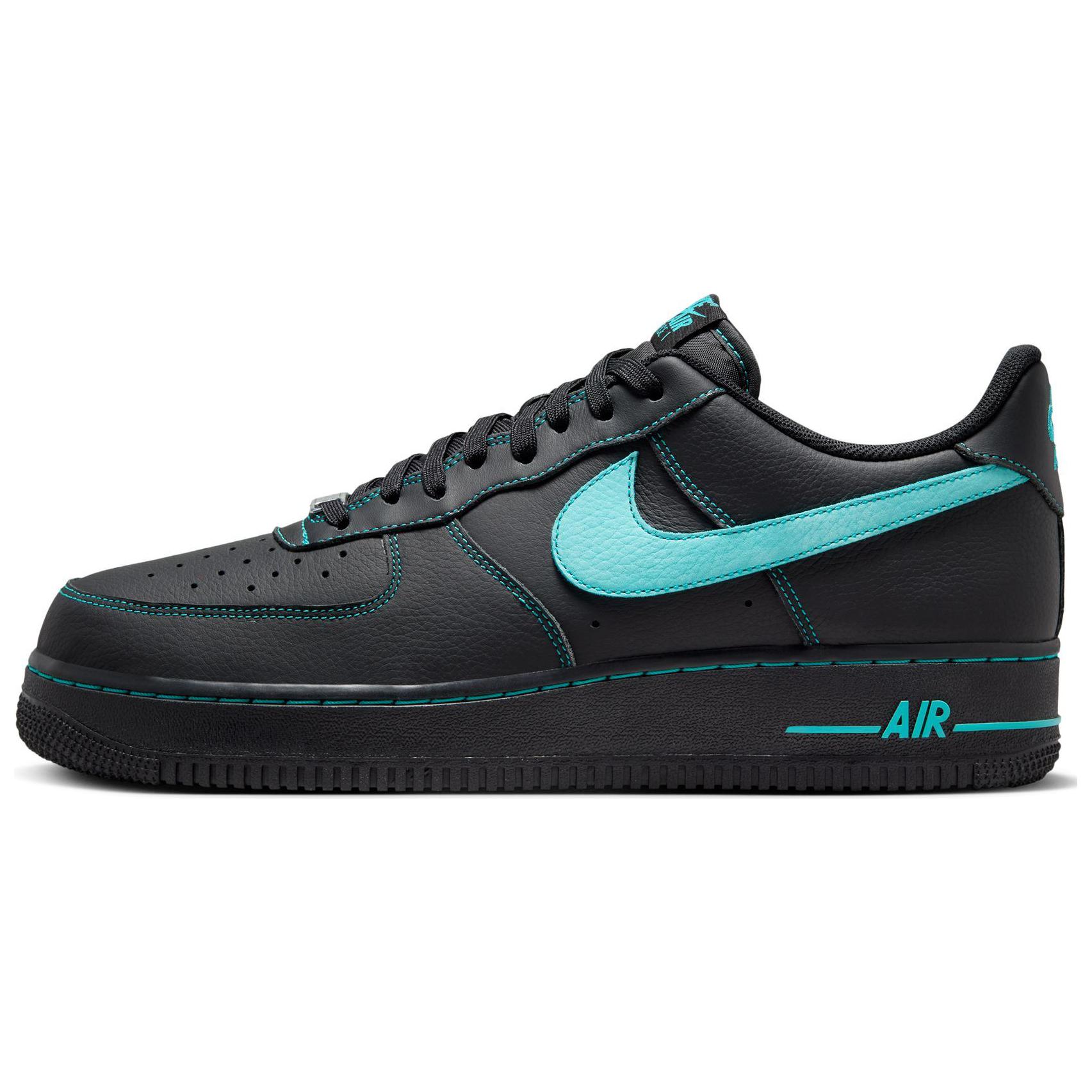 

Nike Air Force 1 07 LV8 Un-Tiffany Men Sneakers Black Dusty-Cactus HQ2037-002 46