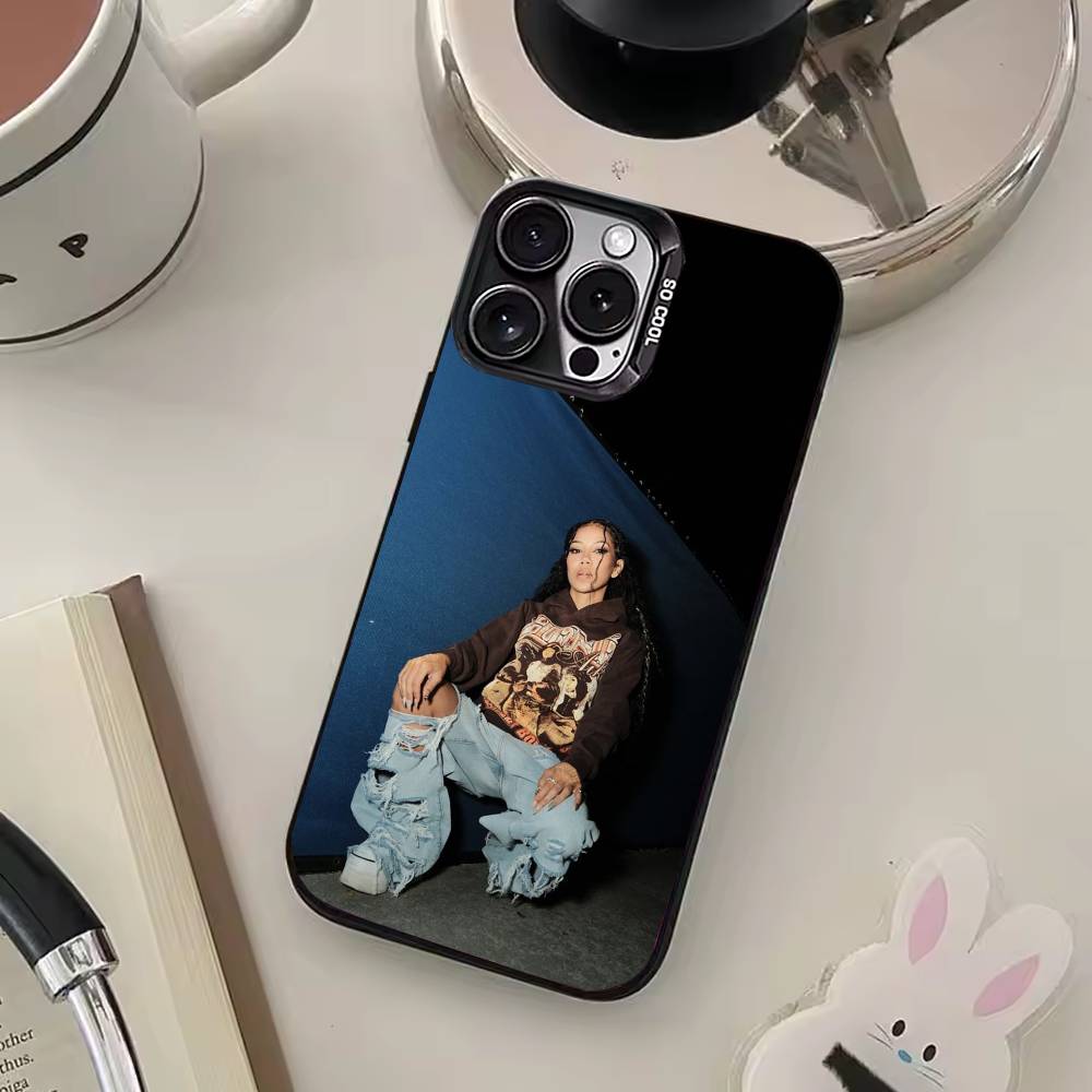 

J-Jhene Singer A-Aiko Colorful Silver Back Phone Case For IPhone 17 16 15 14 13 12 11 Plus Pro Max Plus iPhone14