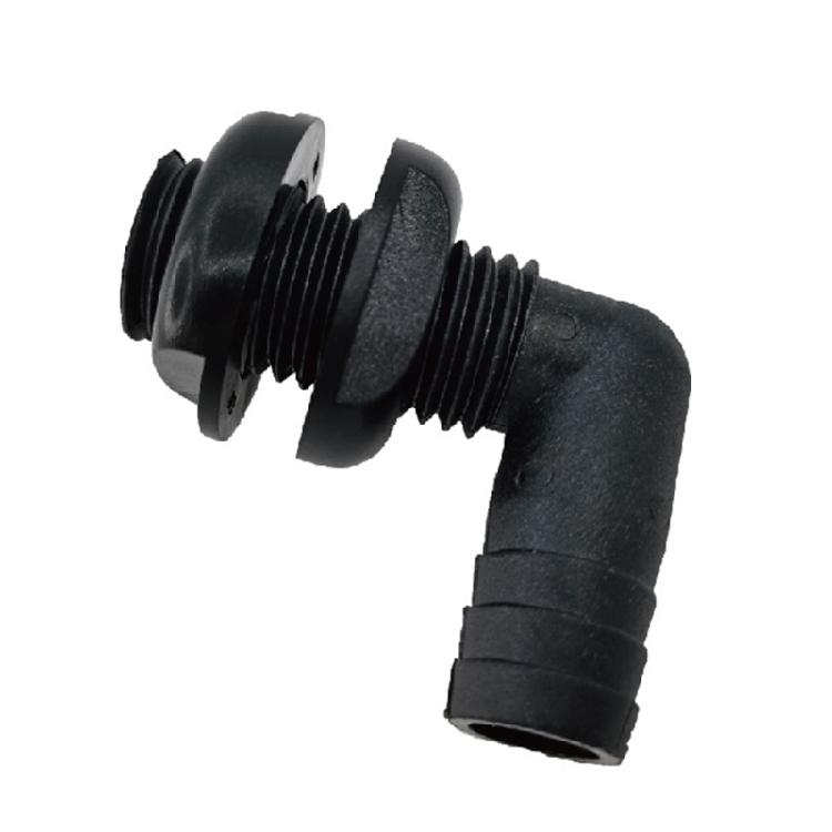 Angled Nylon Plastic Thru Hull Bilge Fitting Bilge Pump Aerator Hose Boat Marine Yacht Sail Accessories