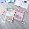 Vertical Accordion Zipper Bag 13 Pockets Waterproof Test Paper Storage Bag Large Capacity Classified Storage Document Pouch