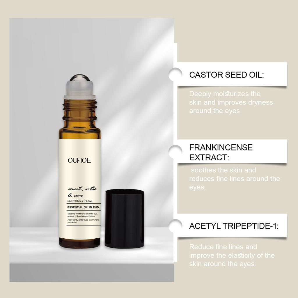 Ouhoe Tightening Eye Roller Essential Oil Gentle Hydrating Firming Eye Care Solution