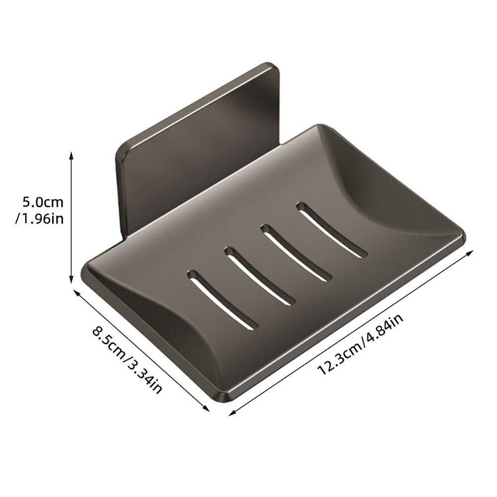Space Aluminum Soap Dish Holder Wall Mounted Shower Soap Saver Heavy Duty Soap Tray  for Bathroom