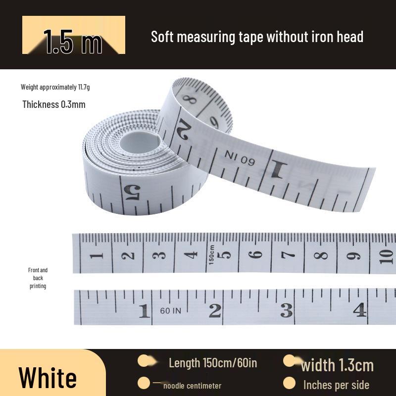 

Утолщенная измерительная лента для одежды - Мягкая линейка для груди, талии, бедер, роста
