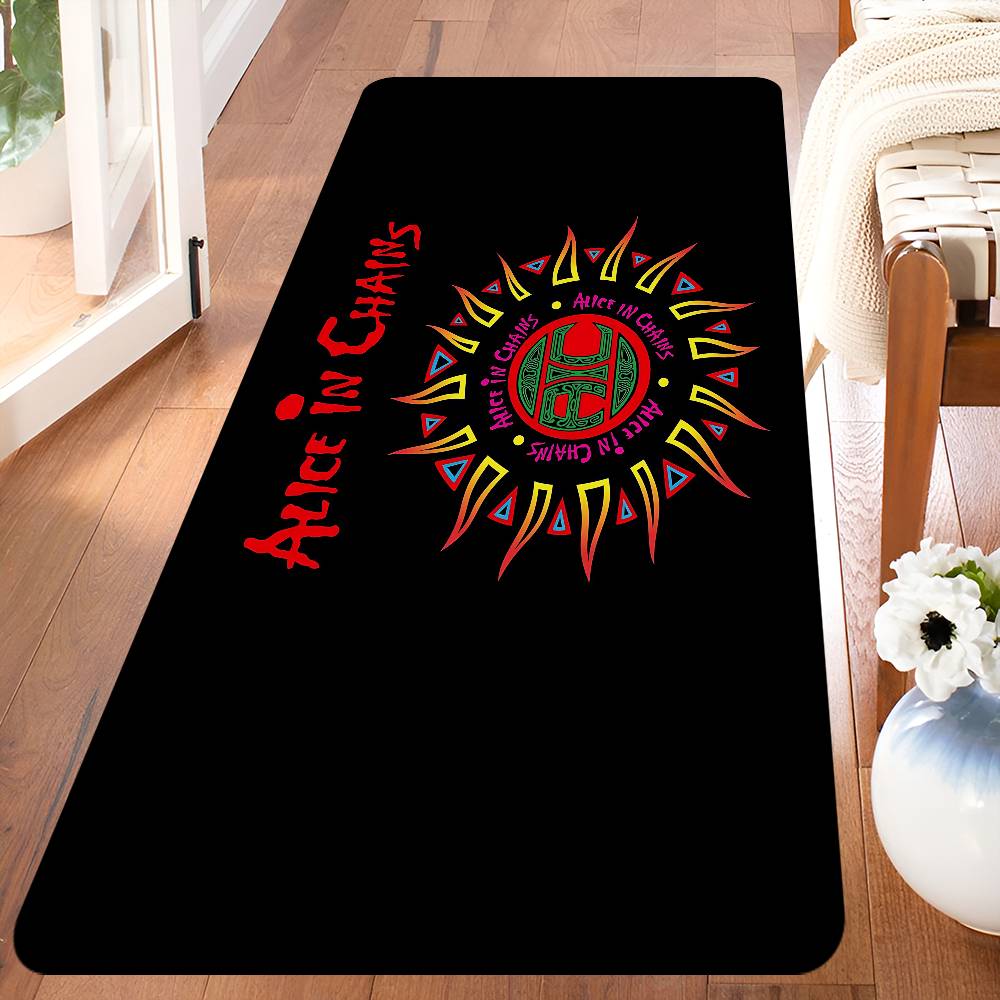 

Classic Band A-Alice I-In C-Chains Door Mat Washable Non-Slip Living Room Sofa Chairs Area Mat Kitchen Doormat Area Rug 40x60cm