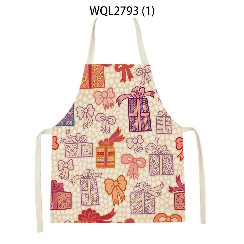 Cute Gifts Pattern Sleeveless Kitchen Aprons Home Decor Baking Accessories Household Cooking Pinafore Cleaning Tool Delantal