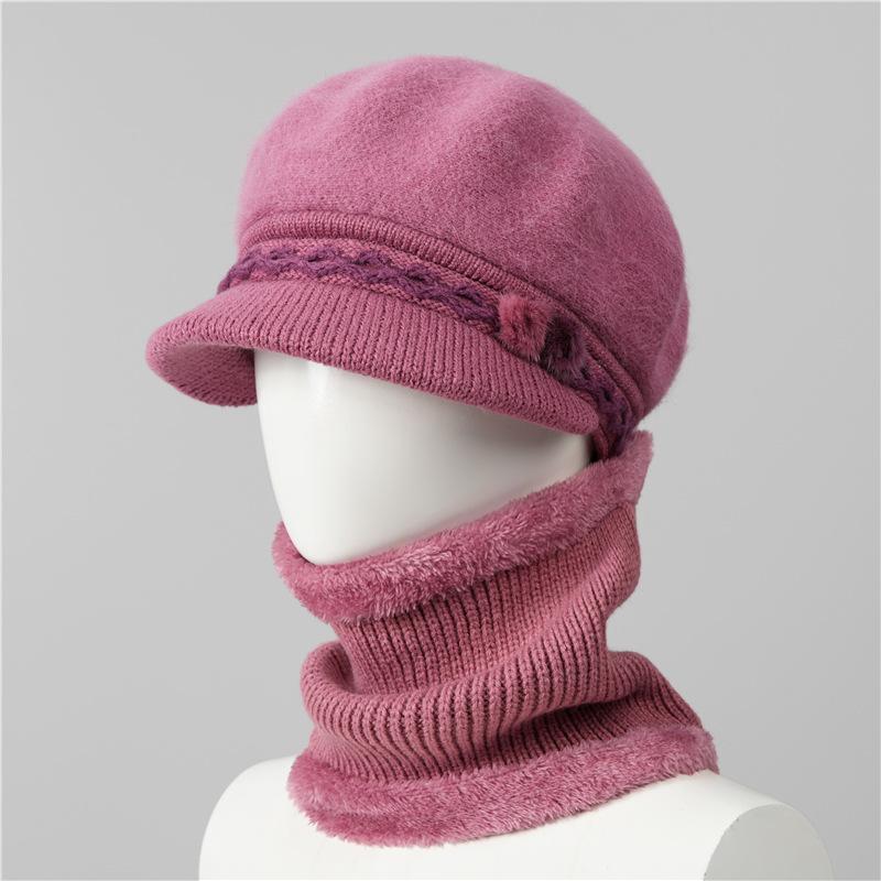 Mom Hat Female Winter Warm Old Man Granny Day Old Woman Knitted Wool Hat