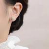 Silver Needle French Retro Flower Fairy Pearl Ball Earrings Female Super Fairy Temperament Versatile Personality Fashion Stud Earrings Jewelry