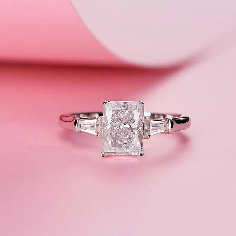 Sterling  Cubic Zirconia Finger Rings for Women Wedding Engagement Party Rings Good Quality Fashion Jewelry