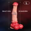 Realistischer Riesen-Hundeknoten-Dildo Sexspielzeug für Frauen S/M/L/XL/XXL Tierpenis Analplug Prostata Weicher Saugfuß Erwachsenenprodukt 18+