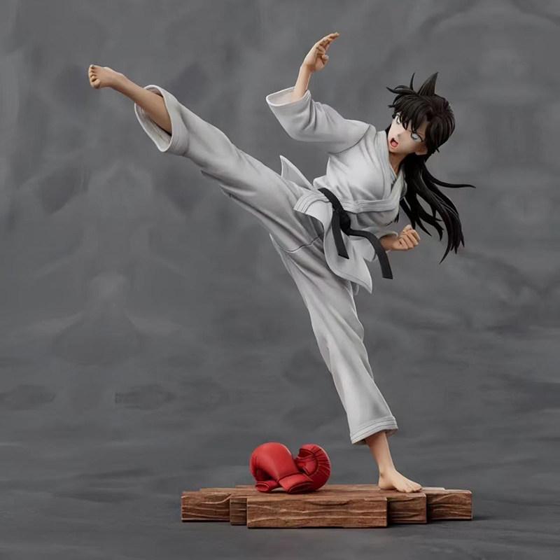New Arrival Detective Conan Karate Ran Mouri Action Figure Anime Bishoujo Trendy Toy Model  Desktop Decorative Statue Gift