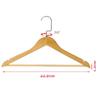 Anti-Slip Natural Wooden Dress Garments Clothes Trouser Bar Coat Hangers