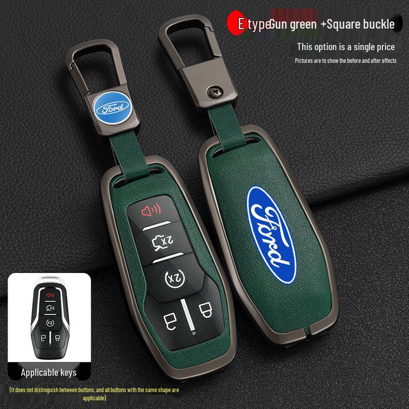 Ford Taurus Key Case for 2015-2017 Explorer Mustang - Metal Shell with Buckle