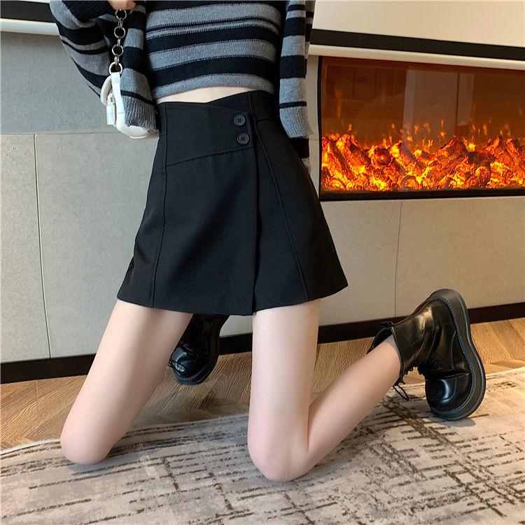 

Plus Size High Waist Irregular Slimming Black A-Line Bodycon Skirt for Women 2XL чёрный