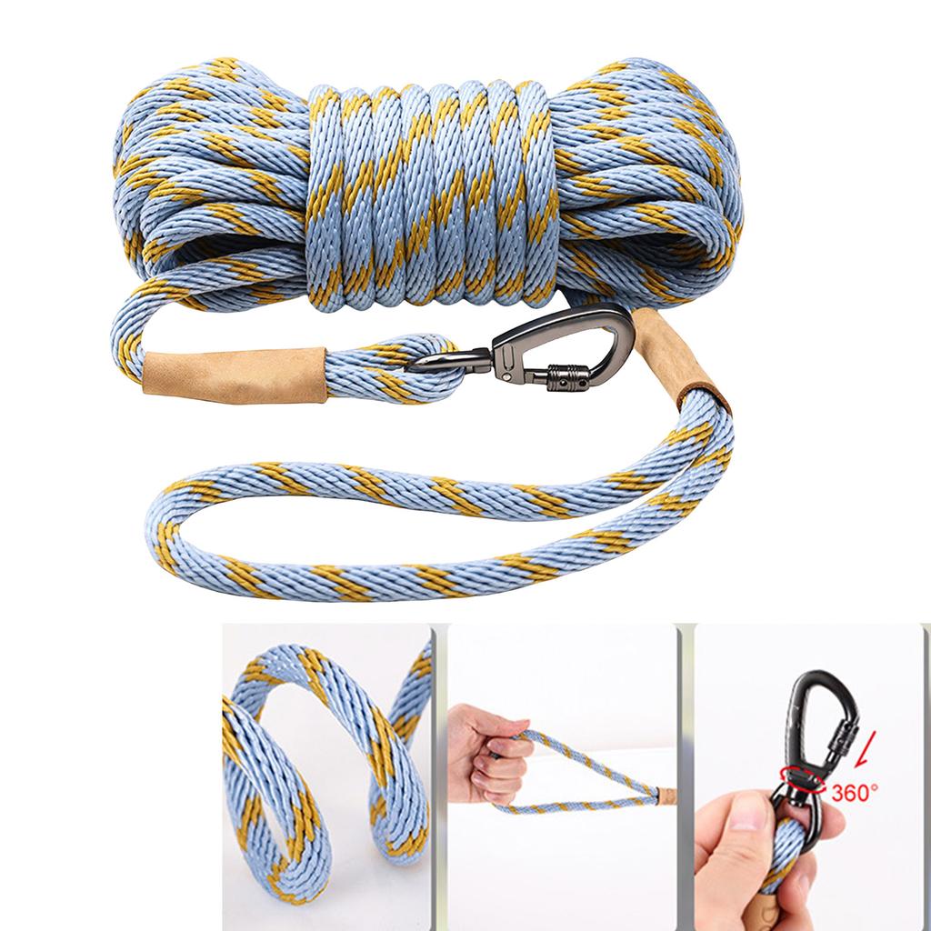 Extended Long Canine Leash For Outdoor Activity With Antislip High Strength Easy To Handle Large Breed Training Rope