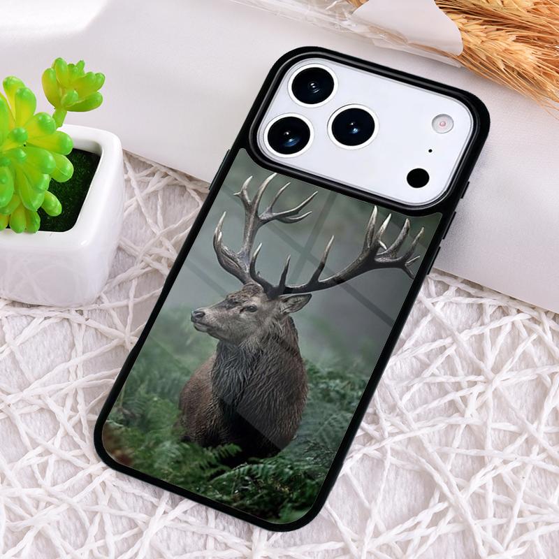 Cool Deer Hunting Camo Phone Case for iPhone 17 Air 16 15 11 12 14 13 Pro Max Shockproof Cover