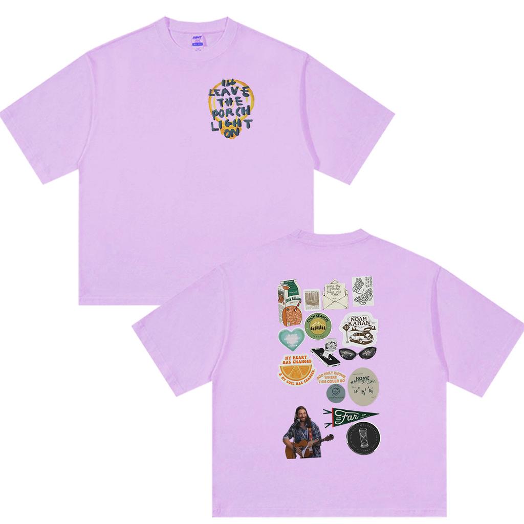 Noah Kahan The Great Divide Tour 2026 Print T Shirt Unisexs Vintage Fashion Oversized Cotton Tshirts Hip Hop Pop Clothing Tshirt